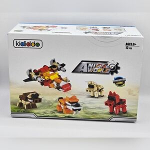 Kididdo Animal World Deformation Assembly Egg Toys,6Eggs Each W/2 Build ModesNEW